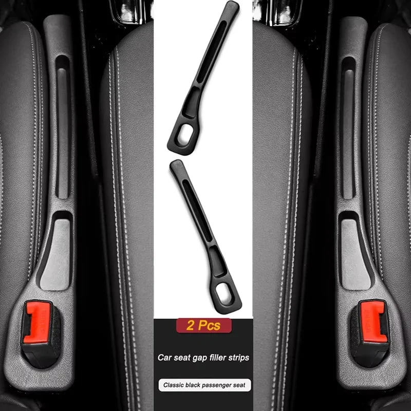 Tira de enchufe de costura lateral para asiento de coche, tira de relleno a prueba de fugas para todos los modelos de coche, billetera, soporte para teléfono, accesorios para coche, 2 uds.