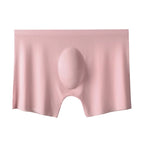Men's Summer Ice Silk Boxers Briefs Underwear Lingerie Underpants Shorts Ultra-thin Breathable Sexy Seamless Panties