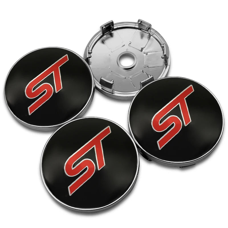 4Pcs 56mm 60mm 54mm Car Wheel Center Hub Cap Rim Cover Stickers For Ford Focus Mondeo Edge Ecosport Ranger Fiesta Fusion Kuga