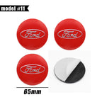 4Pc 65mm 60mm 56mm Car Wheel Center Hub Cap Cover Badge Stickers For Ford F150 Focus Ranger Fiesta Transit Mustang Mondeo Fusion