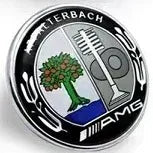57mm ABS Car Flat Hood Emblem Sticker Front Badge Logo For Mercedes Benz AMG C180 E300 S200 W206 W205 A0008171801 Accessories