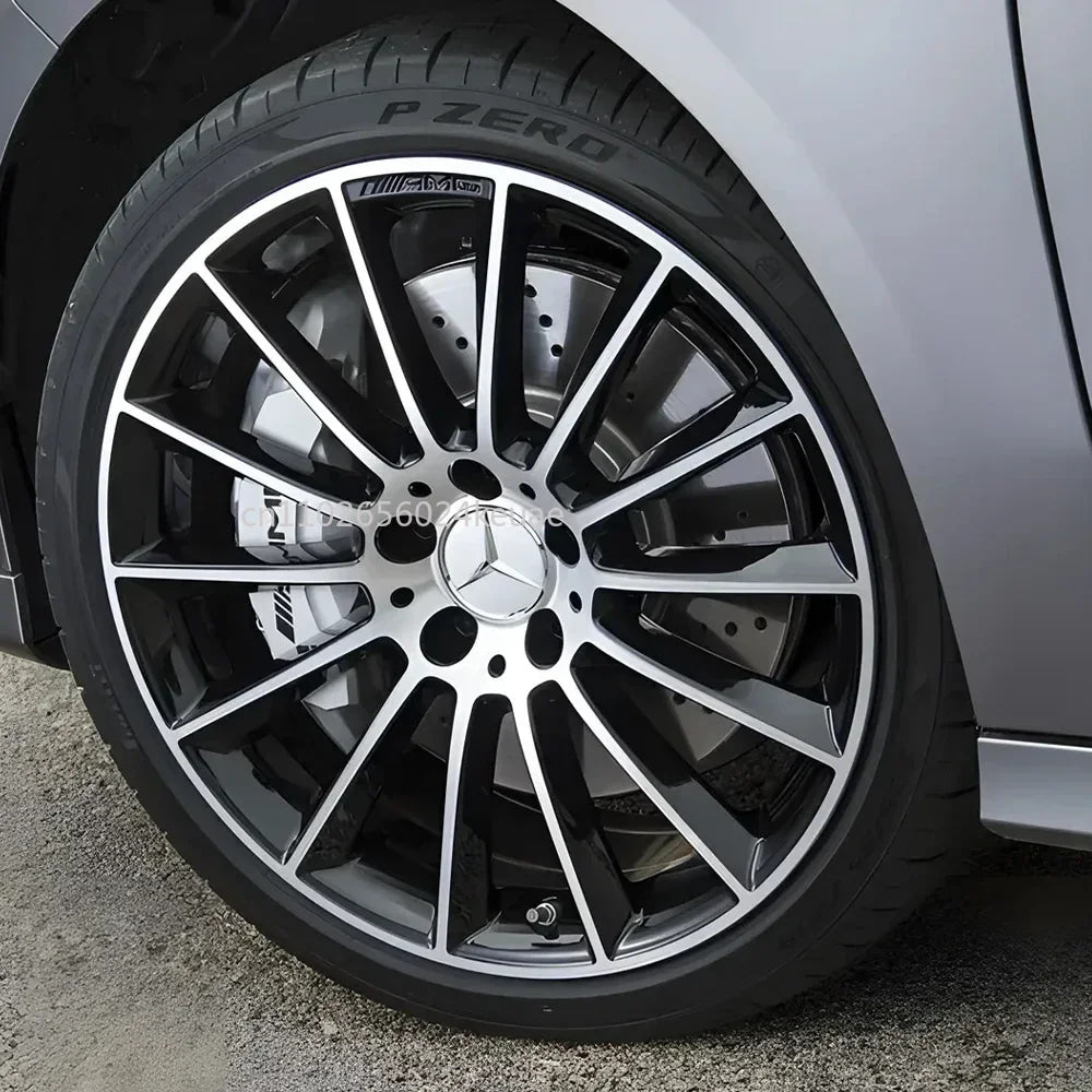 4PCS 75MM Car Wheel Center Hub Caps Tire Rim Covers Auto Accessories For Mercedes Benz CLA A180 W108 AMG CLK W201 W212 W213 W220