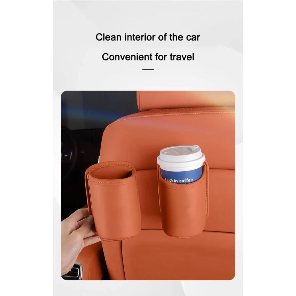 For Toyota Car Door Water Cup Holder Back Seat Drink Rack Leather Storage  Corolla Yaris Prius Camry Auris Avensis car sticker