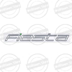 Metal 3D For Ford Fiesta Edge Badge Letter Logo Car Rear Trunk Body Sticker Emblem Glossy Black Accessories