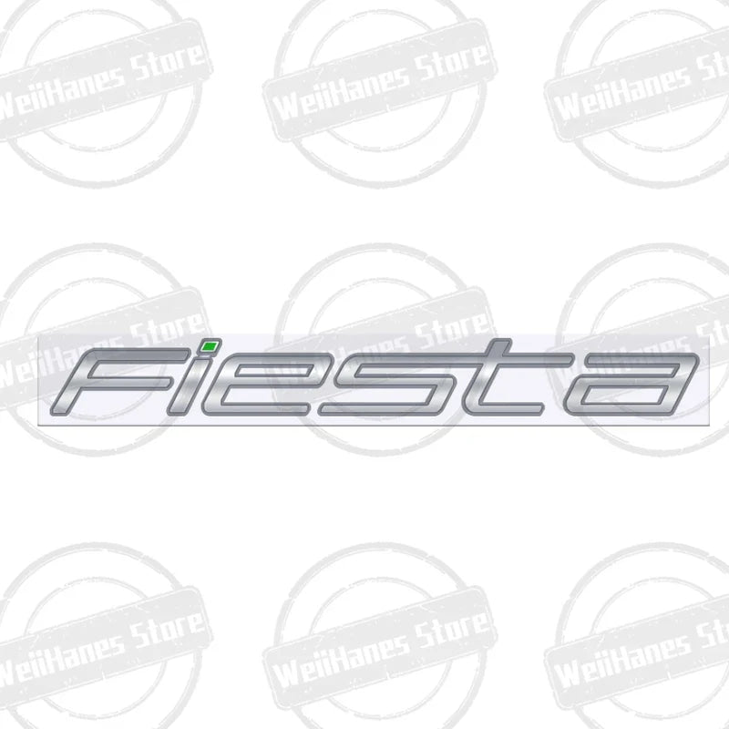 Metal 3D For Ford Fiesta Edge Badge Letter Logo Car Rear Trunk Body Sticker Emblem Glossy Black Accessories