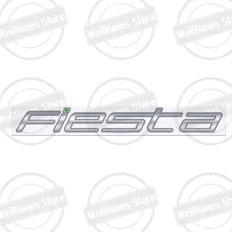 Metal 3D For Ford Fiesta Edge Badge Letter Logo Car Rear Trunk Body Sticker Emblem Glossy Black Accessories