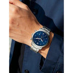 FOSSIL FS5792 Mens Quartz Watch 44mm Blue Sunray Dial Stainless Steel Chronograph Sport Business Wristwatch Relogio Masculino