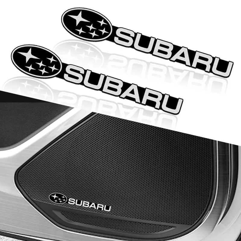 Car audio stereo 3D decorative aluminum badge sticker suitable For Subaru Forester impreza Outback Legacy Tribecacar WRC XV