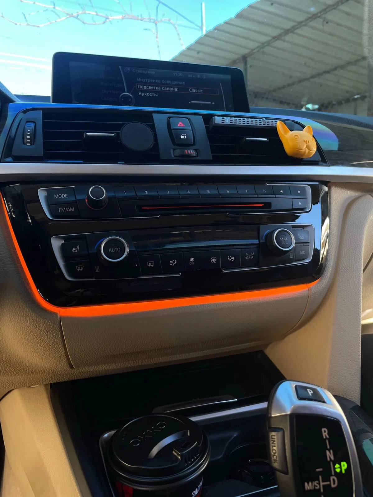 For BMW 3 Series 4 Series F30 F32 F33 F34 F36 2Color Center Console AC Panel Ambient Light Radio Trim LED Dashboard Light