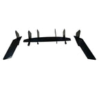 For Chevrolet Camaro 6th Gen 2015-2025 Rear Bumper Diffuser Lip Air Fins Canards Black 5mm Thickness Car Exterior Mod Body Kit