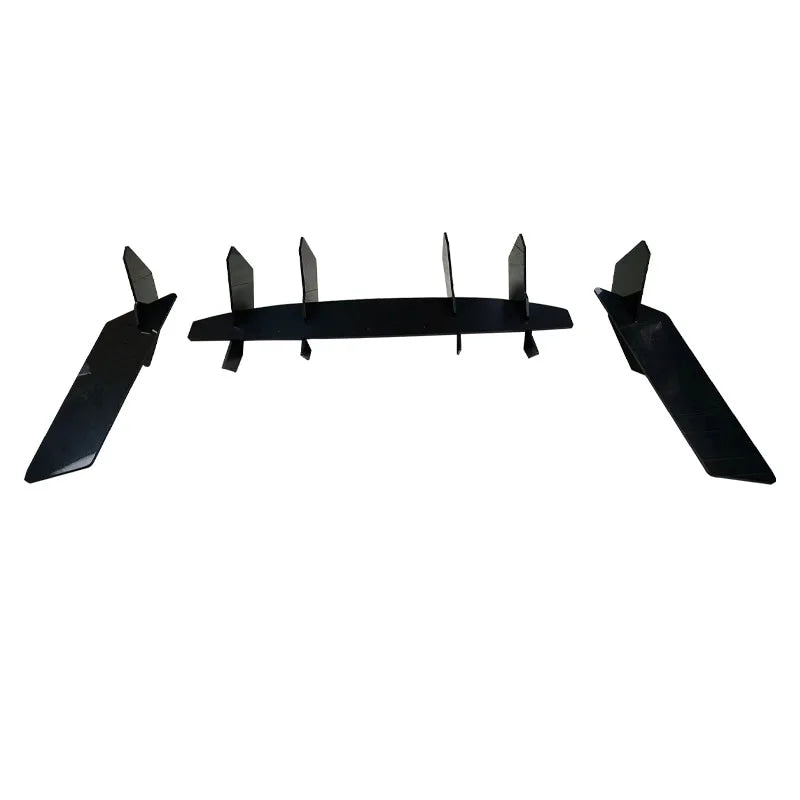 For Chevrolet Camaro 6th Gen 2015-2025 Rear Bumper Diffuser Lip Air Fins Canards Black 5mm Thickness Car Exterior Mod Body Kit