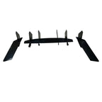 For Chevrolet Camaro 6th Gen 2015-2025 Rear Bumper Diffuser Lip Air Fins Canards Black 5mm Thickness Car Exterior Mod Body Kit