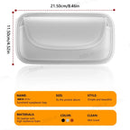 SEAMETAL Car Glasses Case Wear-Resistant PU Leather Sunglasses Holder Hook and Loop Fastener Eyewear Protection Box Scratch-Free