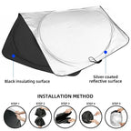 Car interior stickers Car Windshield Sunshade Cover Sun Visor UV Protector For Toyota Corolla Camry rav4 Yaris hilux prius PRODA