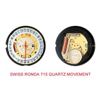CADISEN Swiss Ronda 715 Quartz Watch Mans 7MM Ultra-thin Dial Sapphire Luminous Stainless Steel Milano Mesh Strap Watches Men
