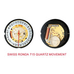 CADISEN Swiss Ronda 715 Quartz Watch Mans 7MM Ultra-thin Dial Sapphire Luminous Stainless Steel Milano Mesh Strap Watches Men