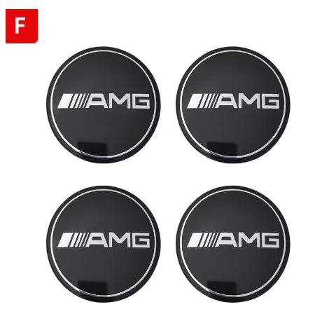 56/60/65mm Car Wheel Center Cover Hub Cap Resin Badge Emblem sticker Decal styling auto Accessories Mercedes Benz AMG  C260 C300