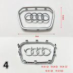 Automobile Steering Wheel Logo Bright Frame Strip Electroplated Car Logo Sticker For Audi A3 A4 B8 8P B9 8V A5 A6 C7 A7 Q3 Q5 Q7