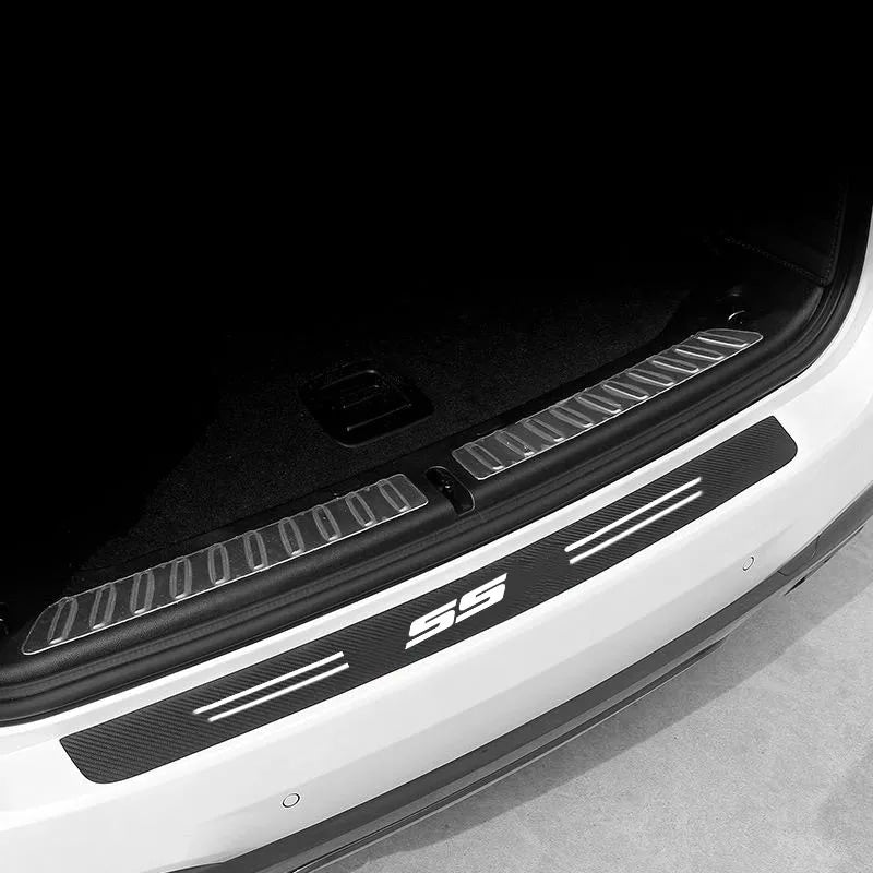 Carbon Fiber Car Stickers Door Sill Protector Bumper Protection Tape for Chevrolet SS Sport Cruze Camaro Captiva Aveo Lacetti