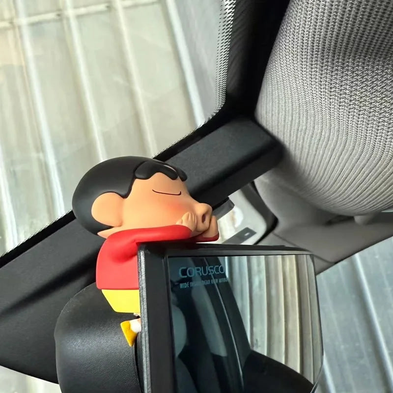 Kucikuji Original Crayon Shin Chan Blind Boxs Toys Kawaii Figures Anime Model Mobile Phone And Computer Screen Car Ornament Toys