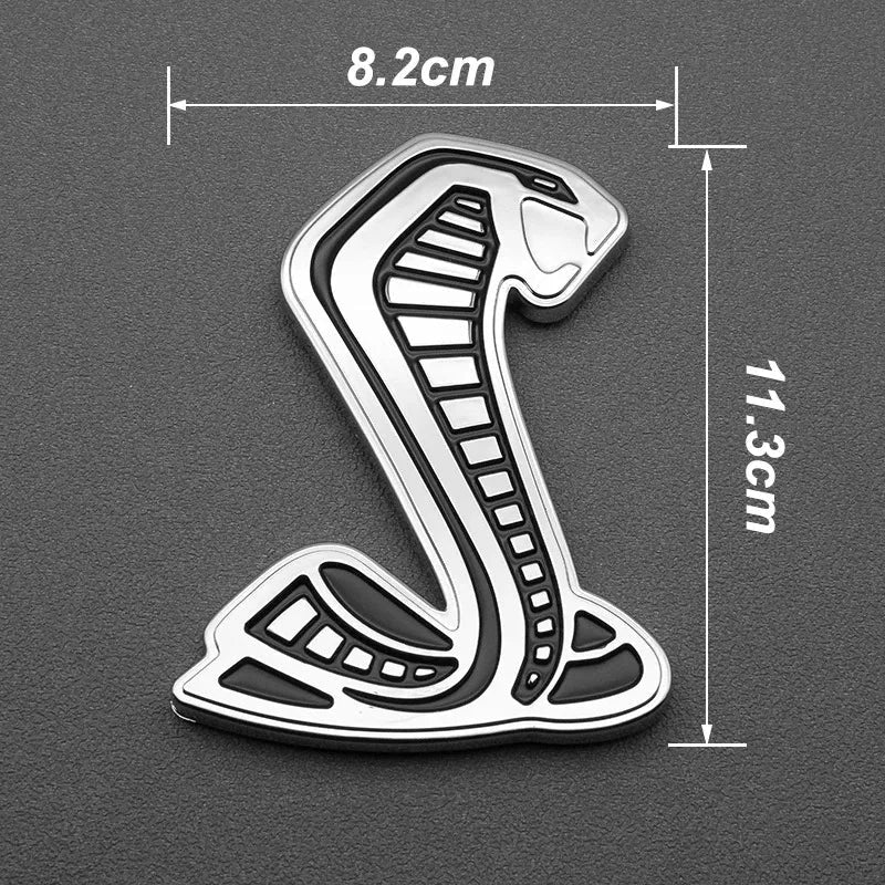 For Ford Focus SVT GT350 R GT500﻿ 3D Metal Snake Cobra Car Front Grille center grid Badge Emblem Side Fender Rear Trunk Sticker