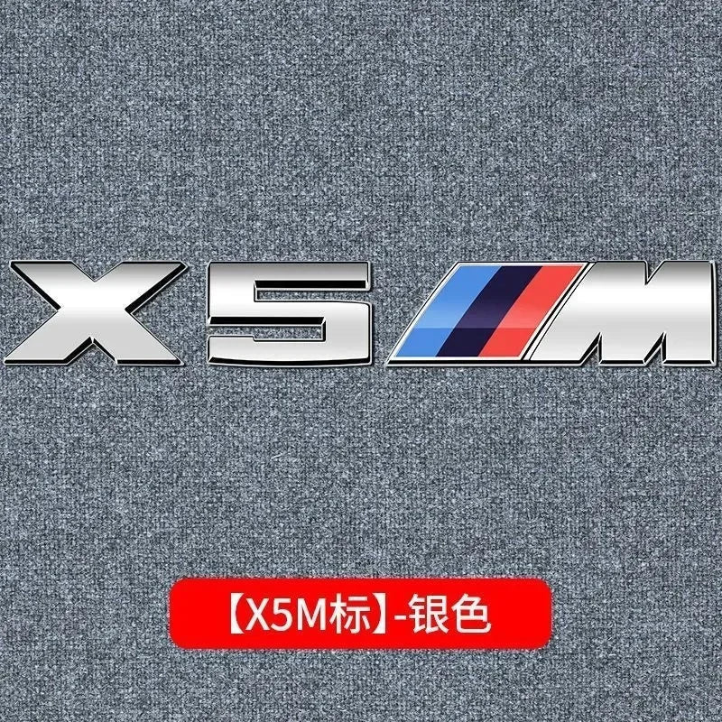 3D Metal Car Body Side Badge Body Rear Trunk Decor Sticker Modification For BMW M X1 X2 X3 X4 X5 E84 F26 E83 F25 E53 E70 E71 G02