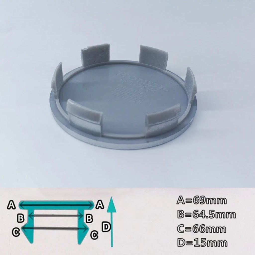 4pcs 58mm 59mm 69MM  For Honda Mugen Pilot Type R Type S Insight Car Styling Wheel Center Hub Caps Cover Replacement Accessories