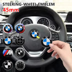 45mm Car Steering Wheel Emblem Sticker Accessories For BMW E36 E39 E46 E53 E60 E90 E83 F10 F20 F21 F30 F35 M3 M5 X1 X3 X4 X5 X6