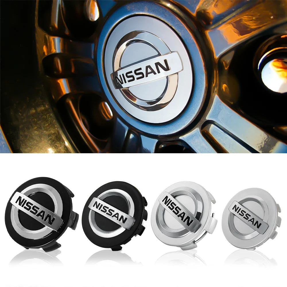 4pcs 54/60MM Car Styling Wheel Center Cap Hub Covers Badge Accessories For Nissan Nismo GTR Qashqai Almera Teana V36 Sylphy Note