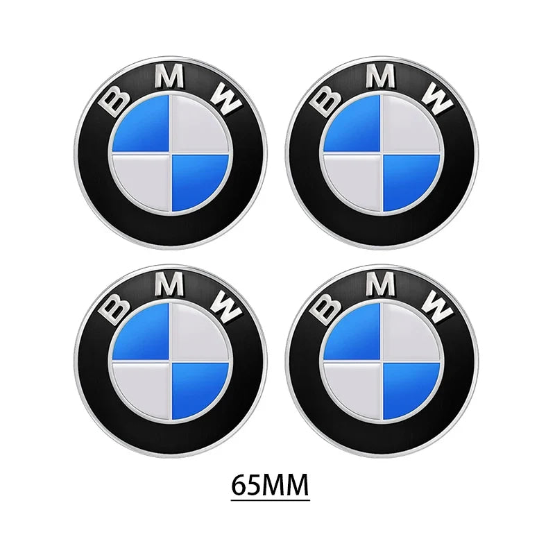 4Pc 65mm 56mm Wheel Center Caps Emblem Badge 50th Anniversary For BMW E39 E46 E90 E60 E87 E53 F10 F20 F30 M X3 X5 X6 Accessories