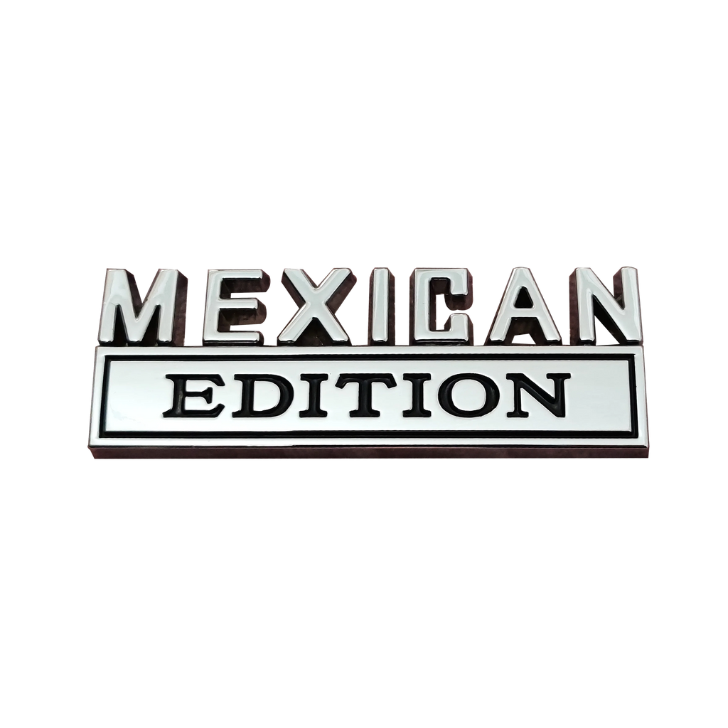 Mexican Edition Metal Car Emblems - Ideal for Hood, Trunk, Fenders, Doors of Nissan, GM, VW, Toyota, Chevy