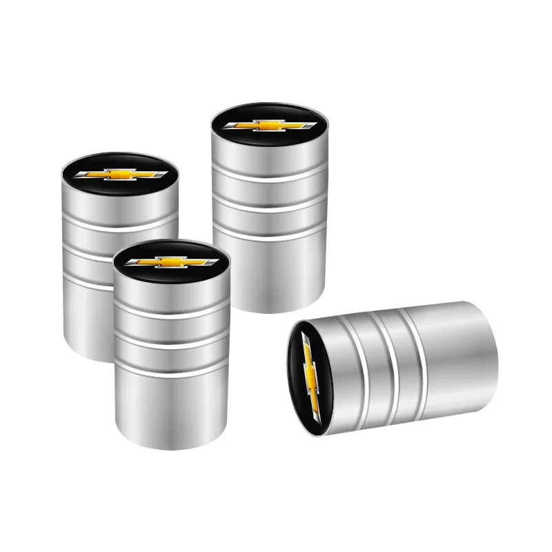 4Pcs Car Styling Wheel Tire Valve Air Stem Cap Duust Covers For Chevrolet Tracker Optra Lanos SS Sail Corsa Matiz Avalanche Onix