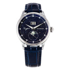 Sugess Moonphase Watch of Men 40mm Automatic Mechanical Wristwatches Origin ST2528 Movement Stainless Steel Blue Sandstone Dials