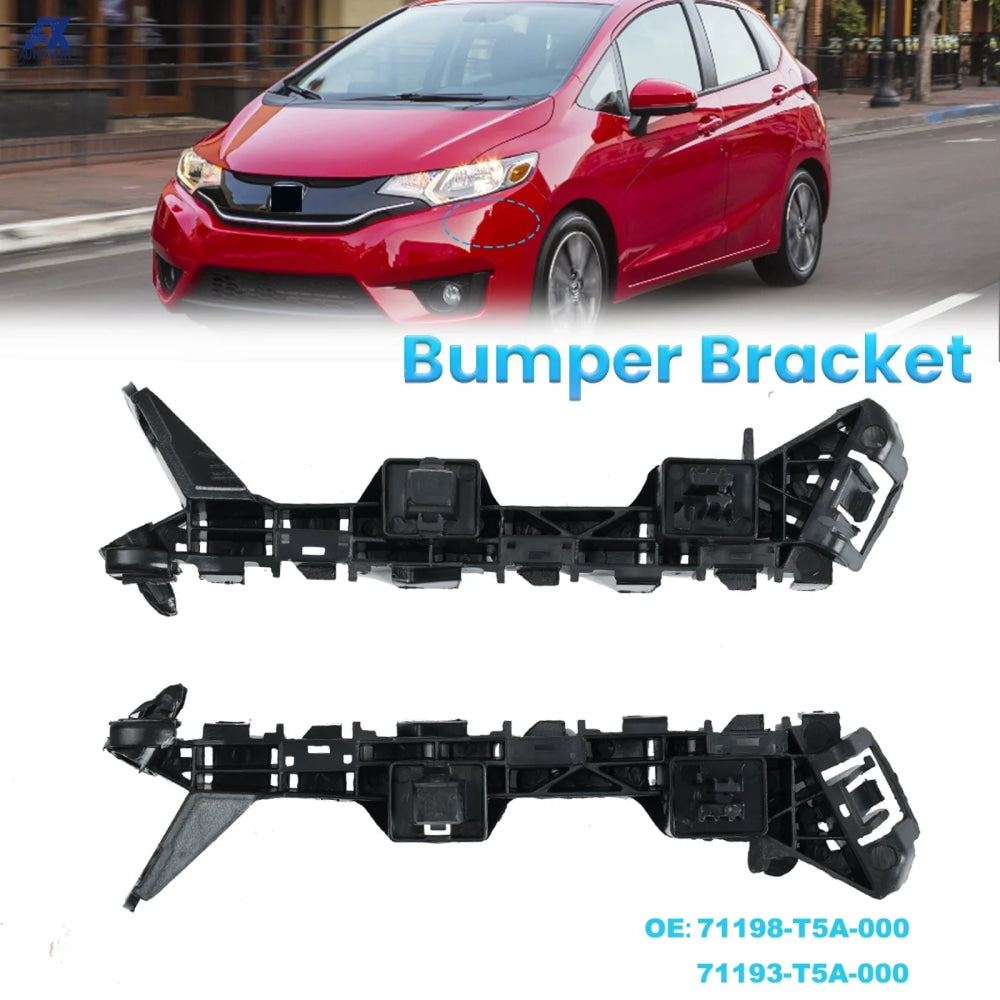 Front Bumper Retainer Bracket Left Right Pair Beam Mount Support For Honda Fit/Jazz 2015 2016 2017 2018 2019 2020 71198-T5A-000