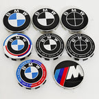 4pcs For BMW 50th E90 E60 F10 F20 G20 G30 E53 E85 E70 56mm 68mm Blue White Car Hub Cap Wheel Center Cap Emblem Badge Accessories