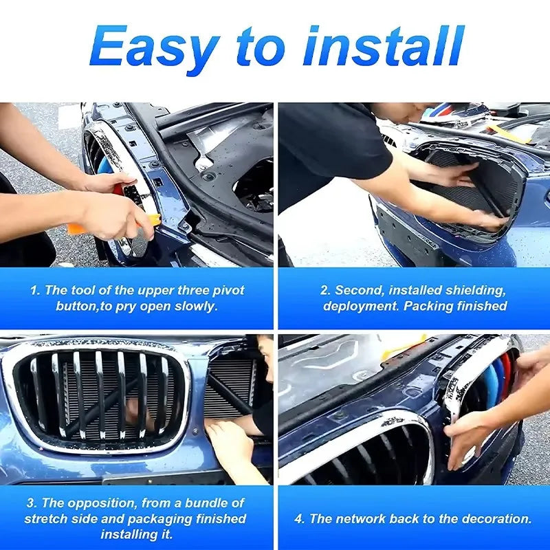 For BMW X3 G01 F25 X4 G02 F26 X5 G05 2011-2015 2016 2017 2018 2019 2020 2021 2022 Car Front Grille Trim Strips Cover Accessories