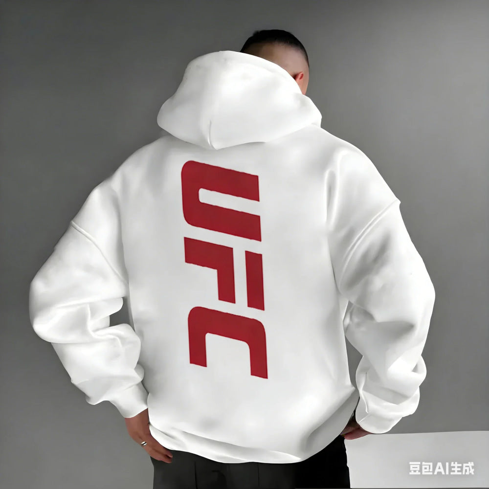 Men's Pattern Hoodies –Bold Back Prints MMA Inspired Streetwear Loose Fit Perfect for Gym  Casual Wear Limited Edition Designs