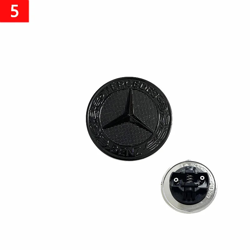 1pcs 56mm Car Aluminum Hood Emblem Front Badge Modification Accessories for Mercedes Benz C-Class E-Class W204 W205 W213 W214