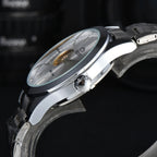 Orient Watch  Double Lion Japanese Fully Automatic Mechanical Watch Hollowed Out Business Men's Watch Stainless Steel Strip