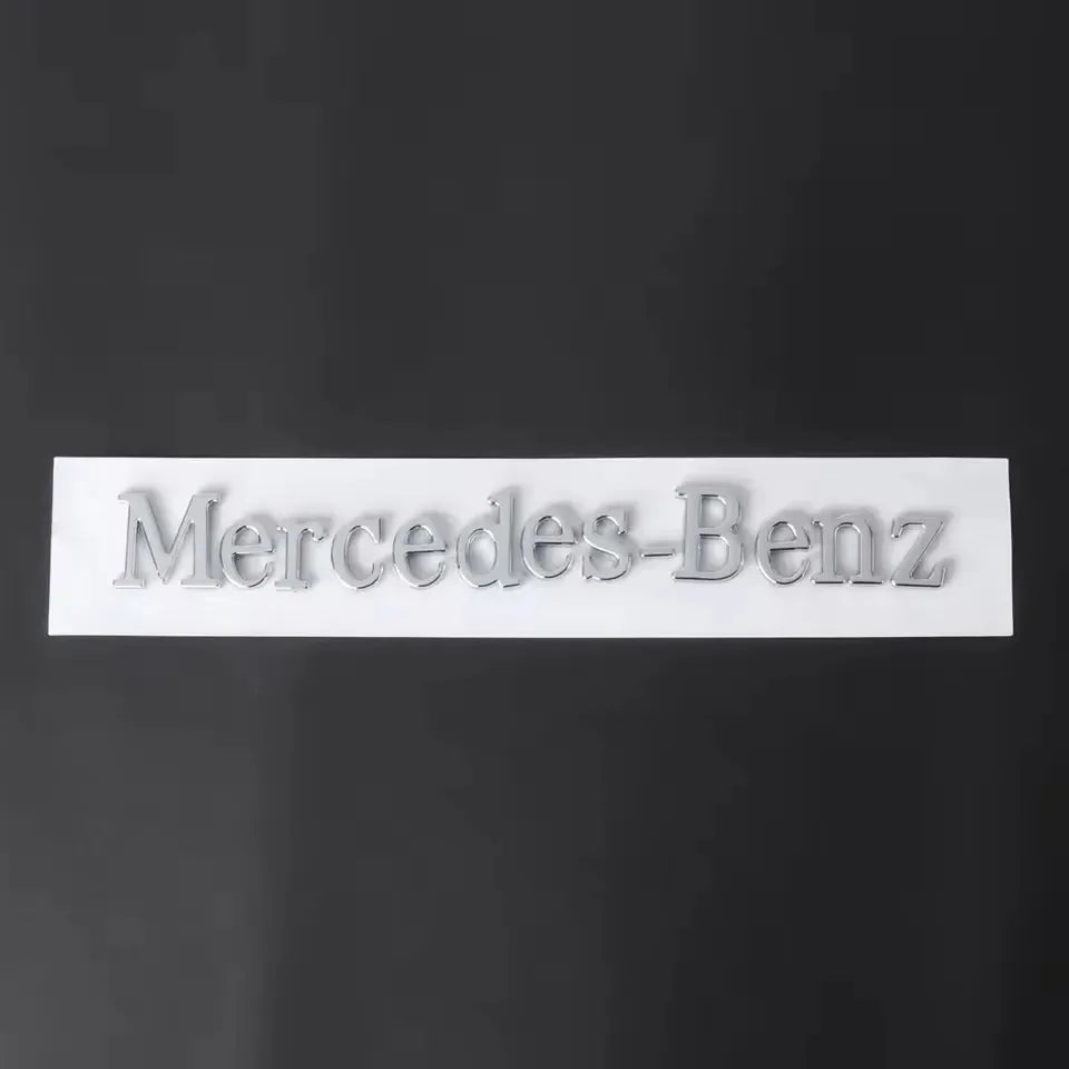 1pcs 3D ABS Car Badge Rear Trunk Body Sticker Emblem Decoration For Mercedes Benz AMG W108 W124 W126 W140 W205 W201