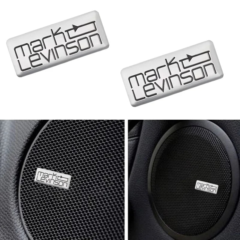 Chevrolet 3D Aluminum Car Audio Stickers Fit For Silverado Impala Malibu Equinox Cruze Camaro Tahoe/Suburban Blazer Spark Aveo