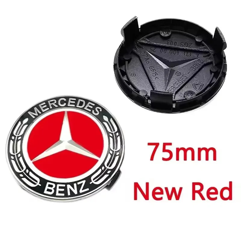 4pcs 56mm 60mm 75mm  68mm3Pin Car Wheel Center Cap Rim Hub Caps Emblem W202 W220 W213 W210 W164 E200 E260 E300 For Mercedes Benz