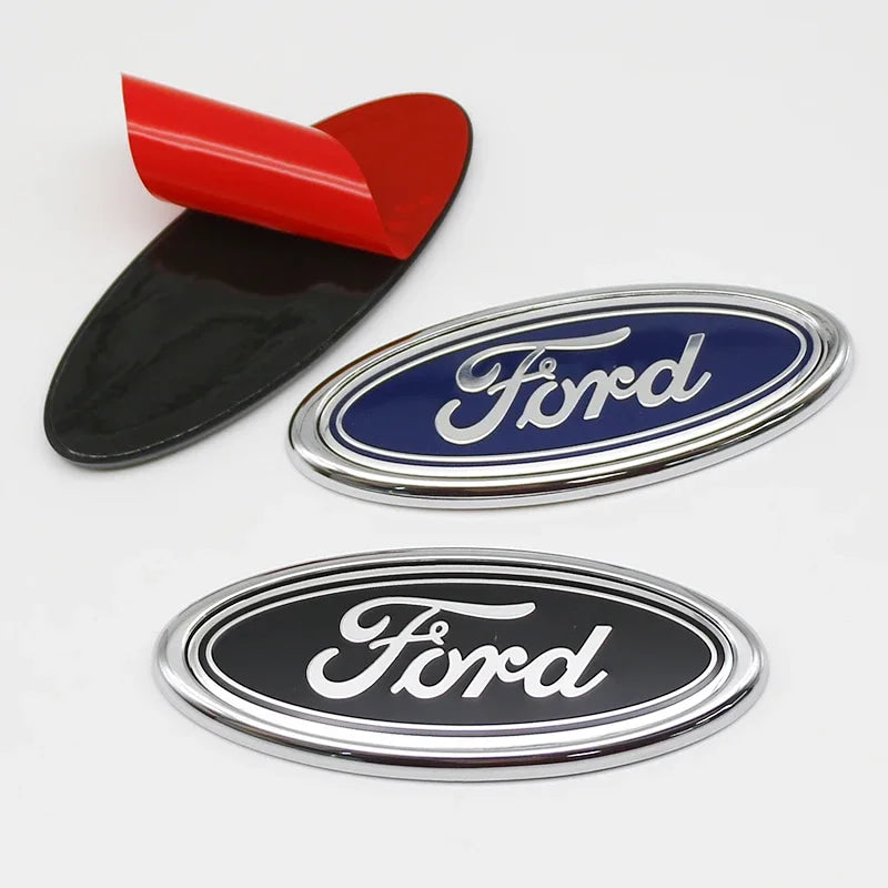 Car Styling Front Hood Emblem Rear Trunk Badge Grille Logo Sticker For Ford Focus MK3 Ranger Mondeo Fiesta S-Max  MK4 Kuga