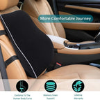 Car Seat Office Chair Back Lumbar Support Car Waist Rest Rebound Memory Foam Cushion Pad Back Lumbar Cushion for Car Driver