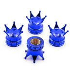4PCS Crown Style Tire Valve Stem Caps, Air Caps Cover, Aluminum Alloy Dustproof And Waterproof Valve Caps Cover For All Toyota