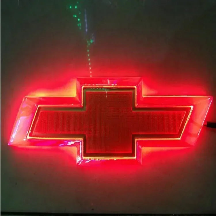LED Light Car Tail Trunk Emblem 17 X 5.5cm for Chevrolet Malibu Cruze Orlando Sail Captiva Equinox Trax Lacetti Cavalier Sticker