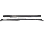 For Chevy Camaro Coupe Convertible LT LS SS RS 2016-2024 ZL1 Style Side Skirts Rocker Panels Spoiler Carbon Look Glossy black