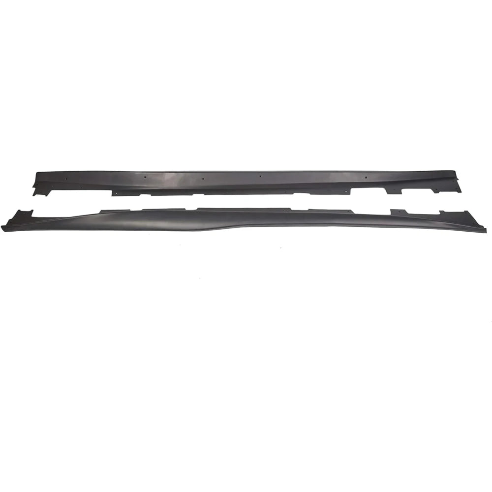 For Chevy Camaro Coupe Convertible LT LS SS RS 2016-2024 ZL1 Style Side Skirts Rocker Panels Spoiler Carbon Look Glossy black