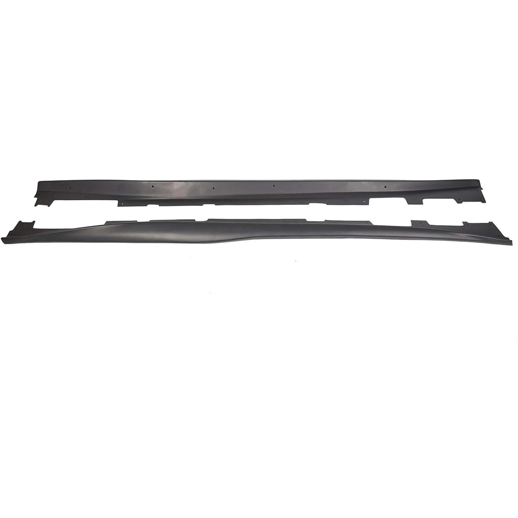 For Chevy Camaro Coupe Convertible LT LS SS RS 2016-2024 ZL1 Style Side Skirts Rocker Panels Spoiler Carbon Look Glossy black