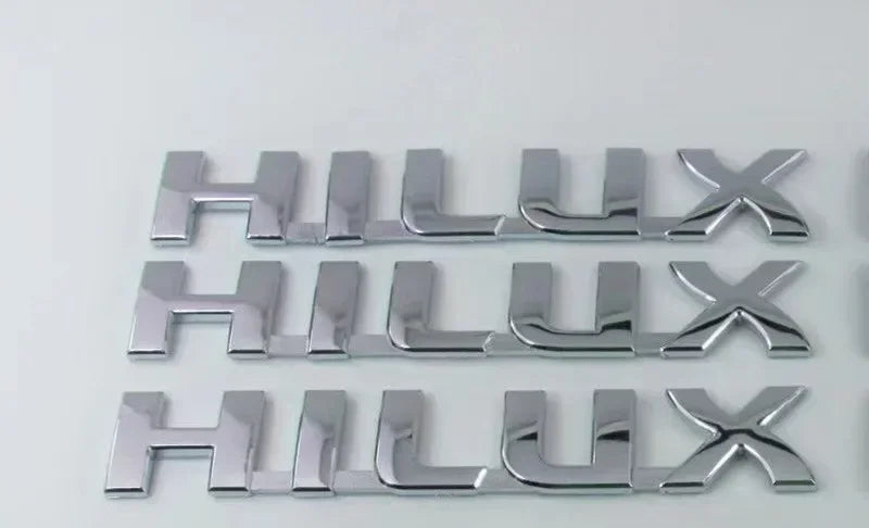 ABS HILUX 2005-2015 Logo Car Letter Sticker for Toyota VIGO MK6 MK7 HILUX 3.0 D4D Trunk Decal Badge flank Emblem Accessories